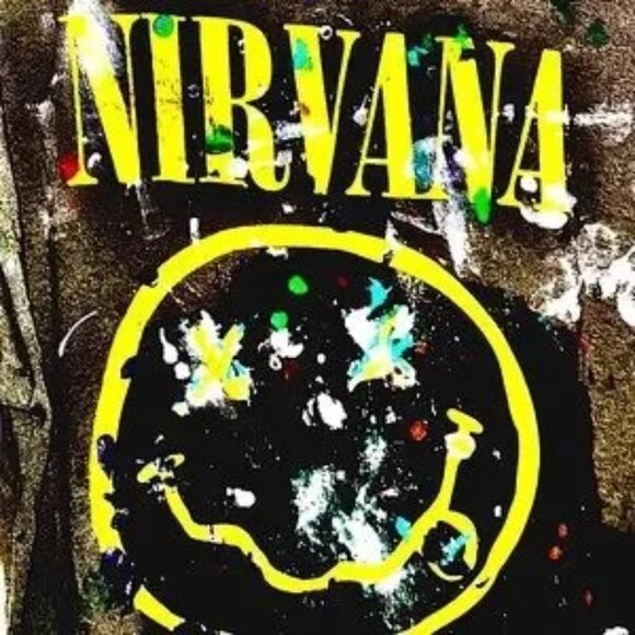 NWOT nirvana face t distressed original rare hand painted rare distressed KURT T - Picture 13 of 14